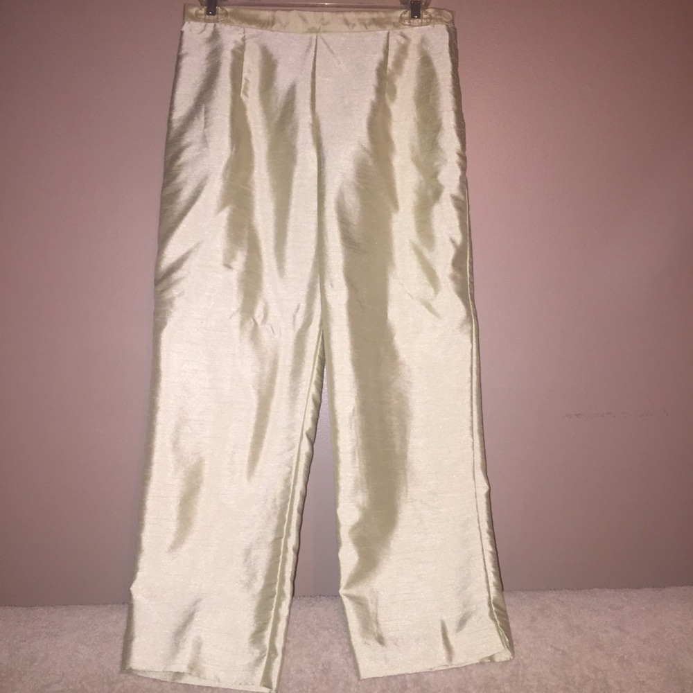 Cropped 2 Piece Pants Suit